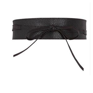 PU Leather Self Tie Wrap Belt